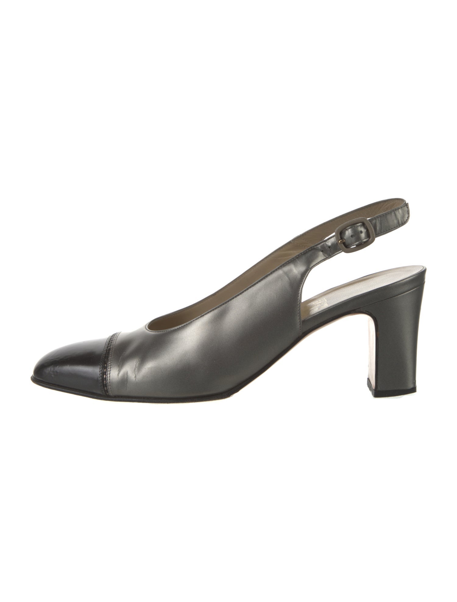 Salvatore Ferragamo Leather Slingback Pumps