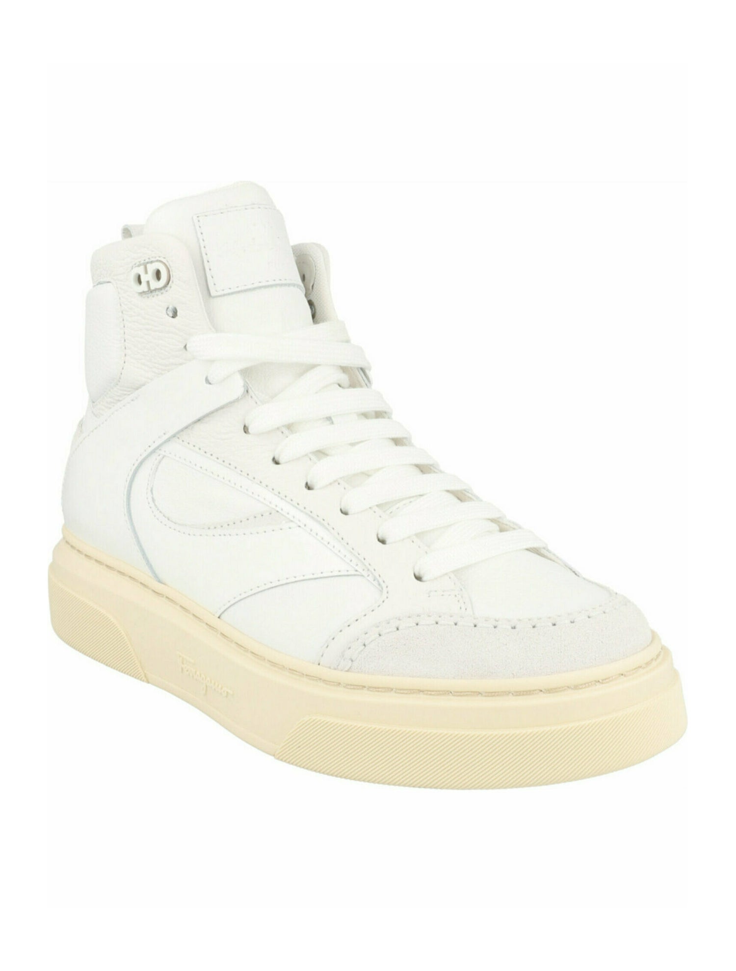 Salvatore Ferragamo Gancini Logo Calf Leather Sneakers w/ Tags