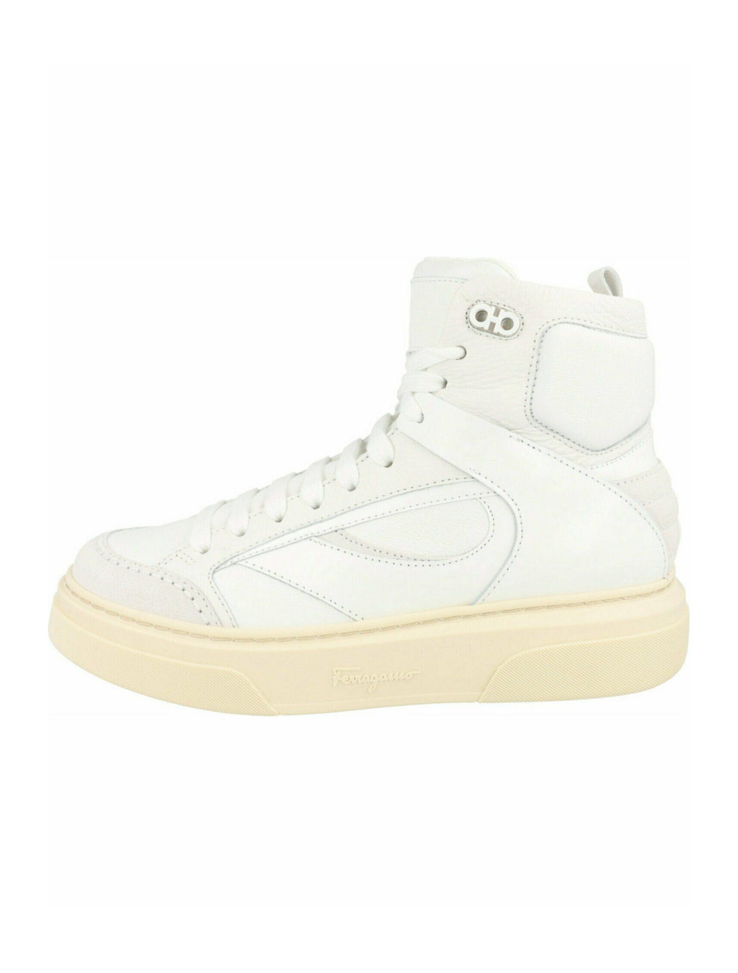 Salvatore Ferragamo Gancini Logo Calf Leather Sneakers w/ Tags