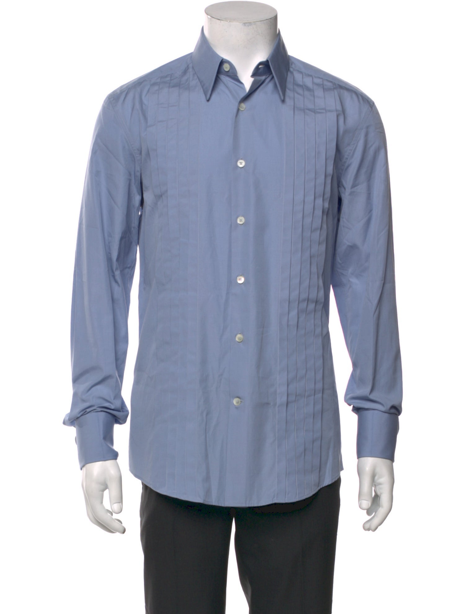 Salvatore Ferragamo Striped Long Sleeve Dress Shirt