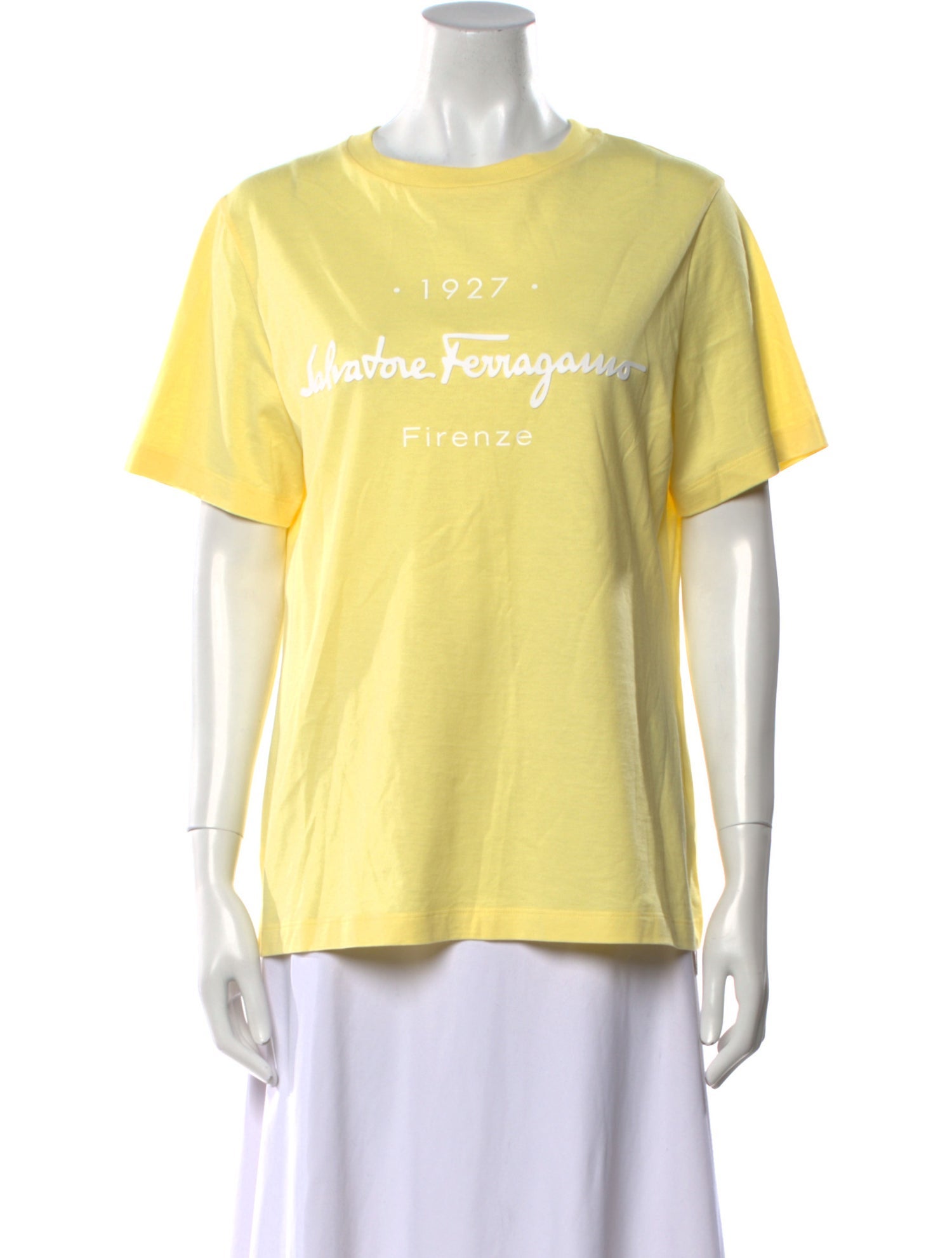 Salvatore Ferragamo Graphic Print Crew Neck T-Shirt