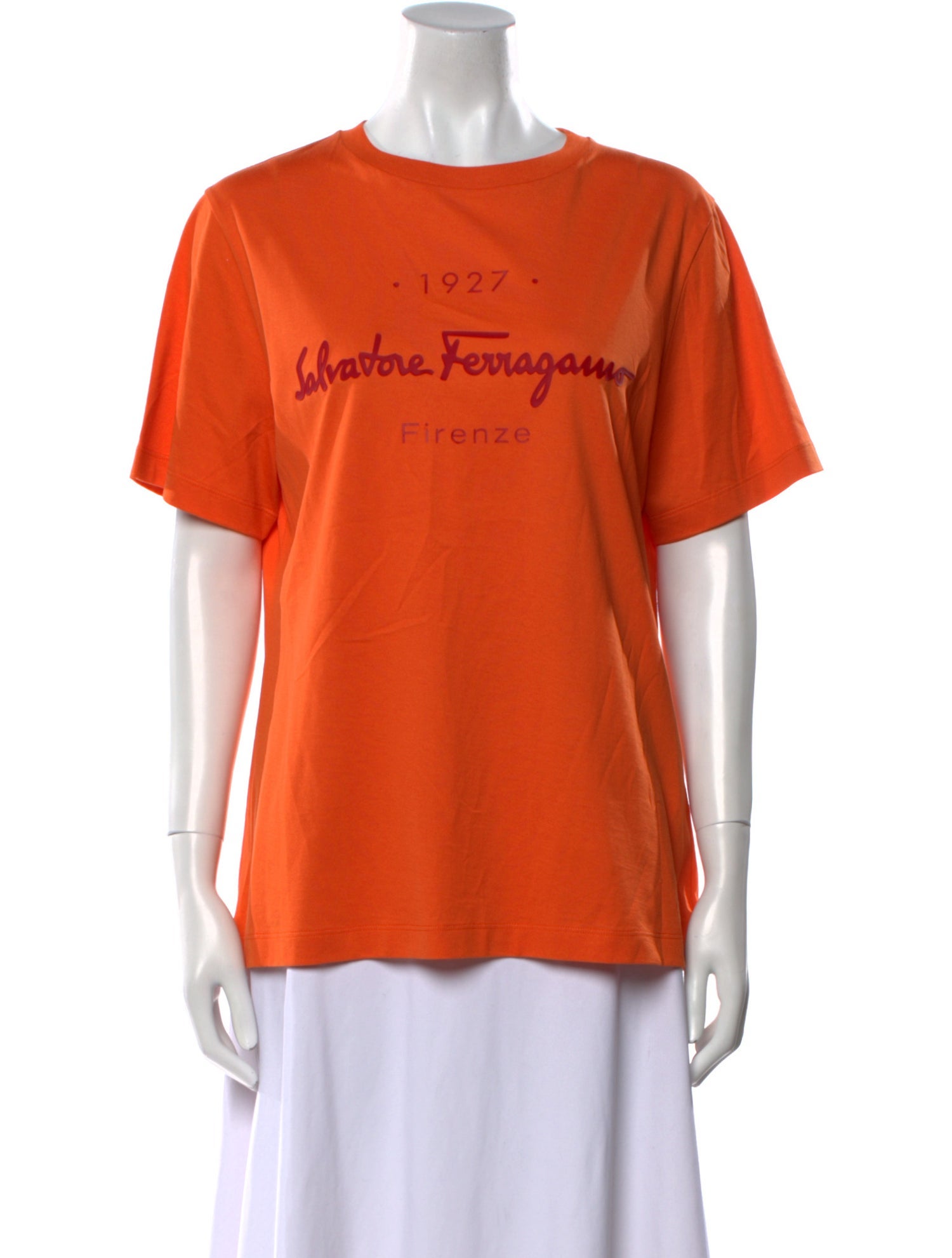 Salvatore Ferragamo Graphic Print Crew Neck T-Shirt