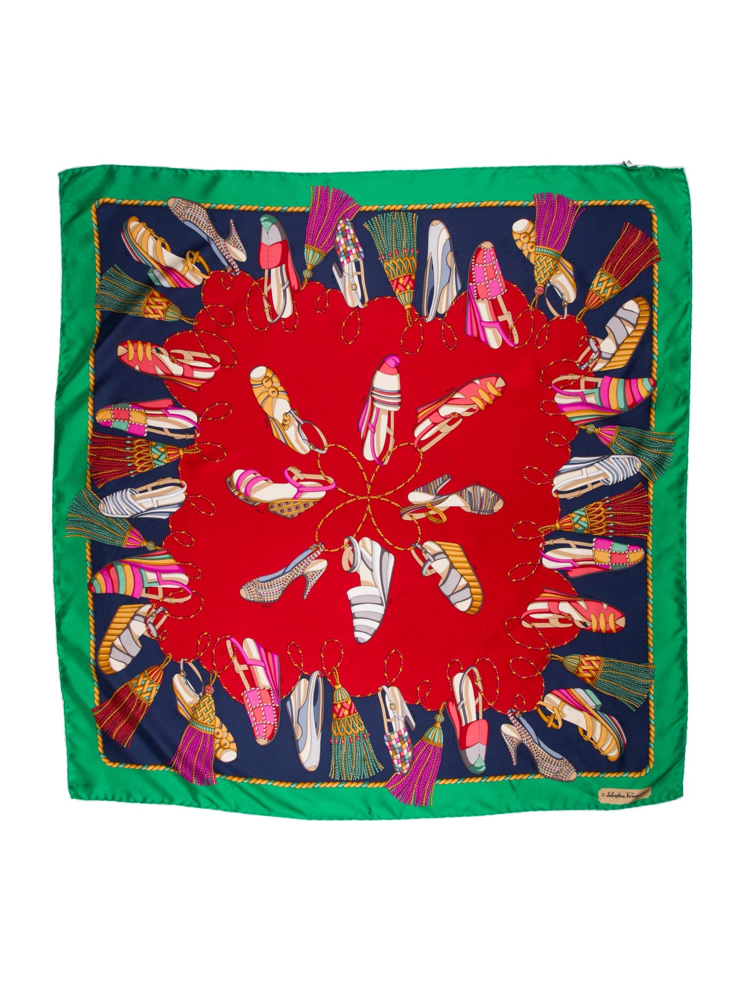 Salvatore Ferragamo Silk Printed Scarf