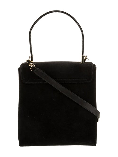Salvatore Ferragamo Suede Top Handle Bag