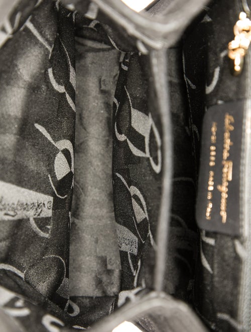 Salvatore Ferragamo Suede Top Handle Bag