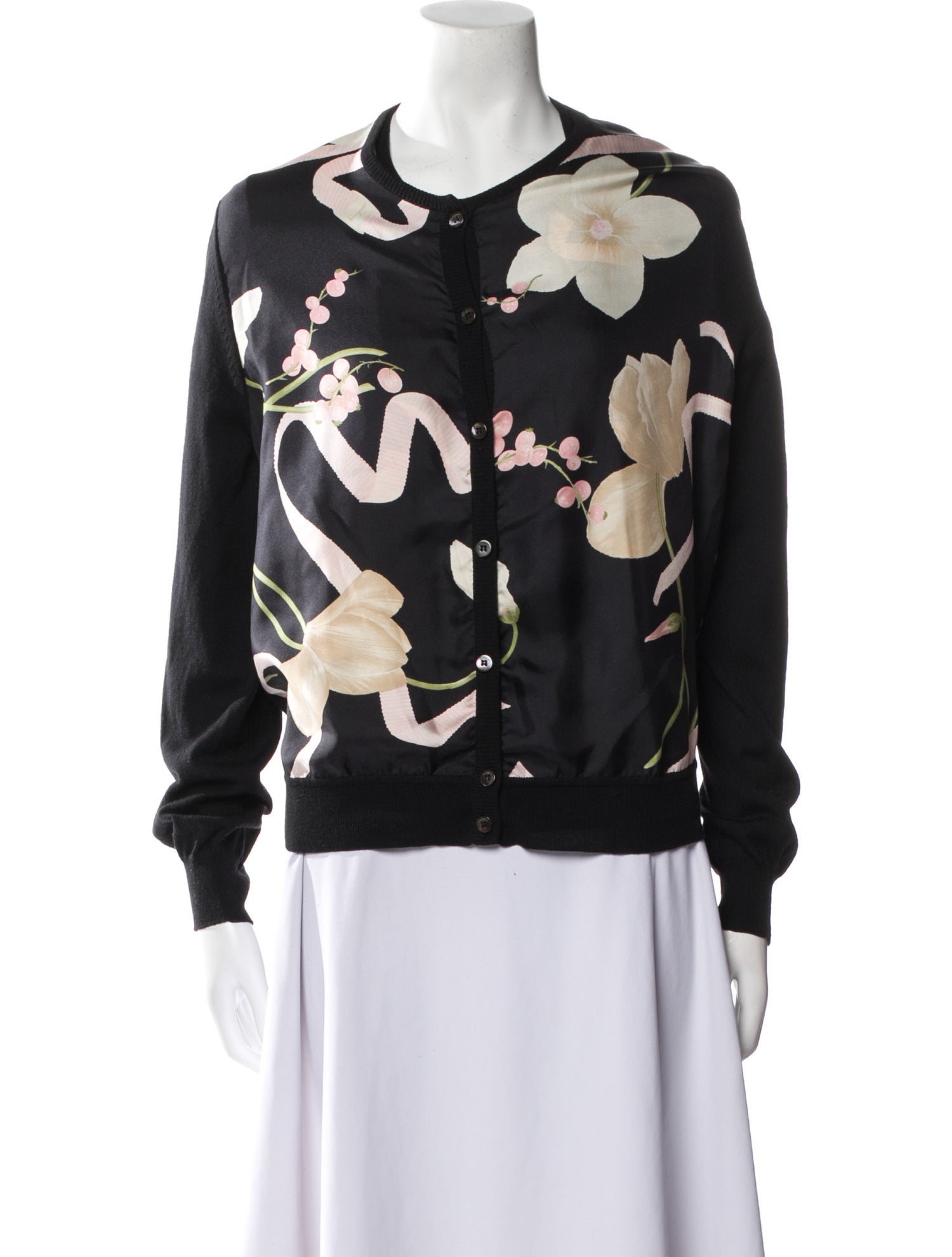 Salvatore Ferragamo Wool Printed Sweater