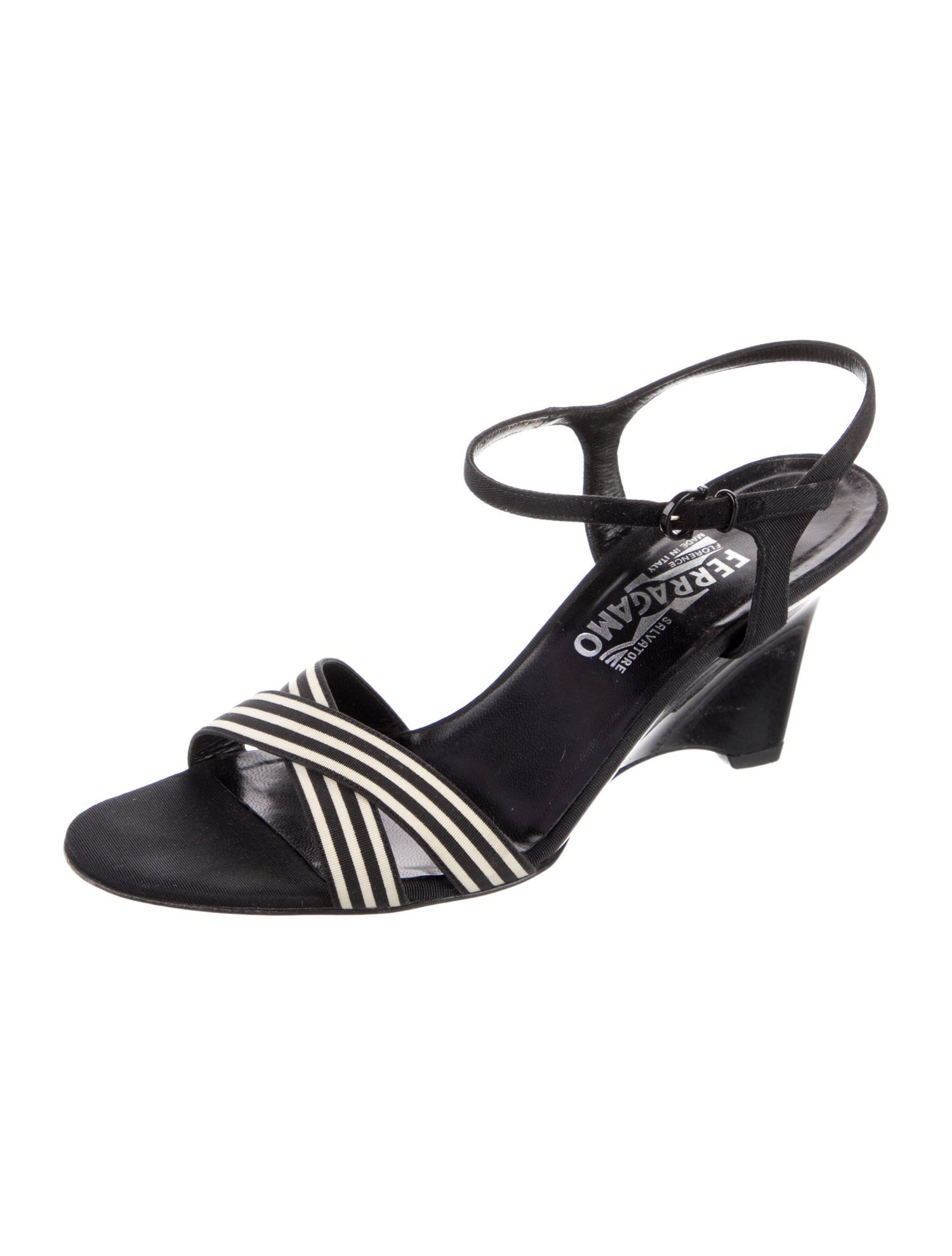 Salvatore Ferragamo Printed Slingback Sandals