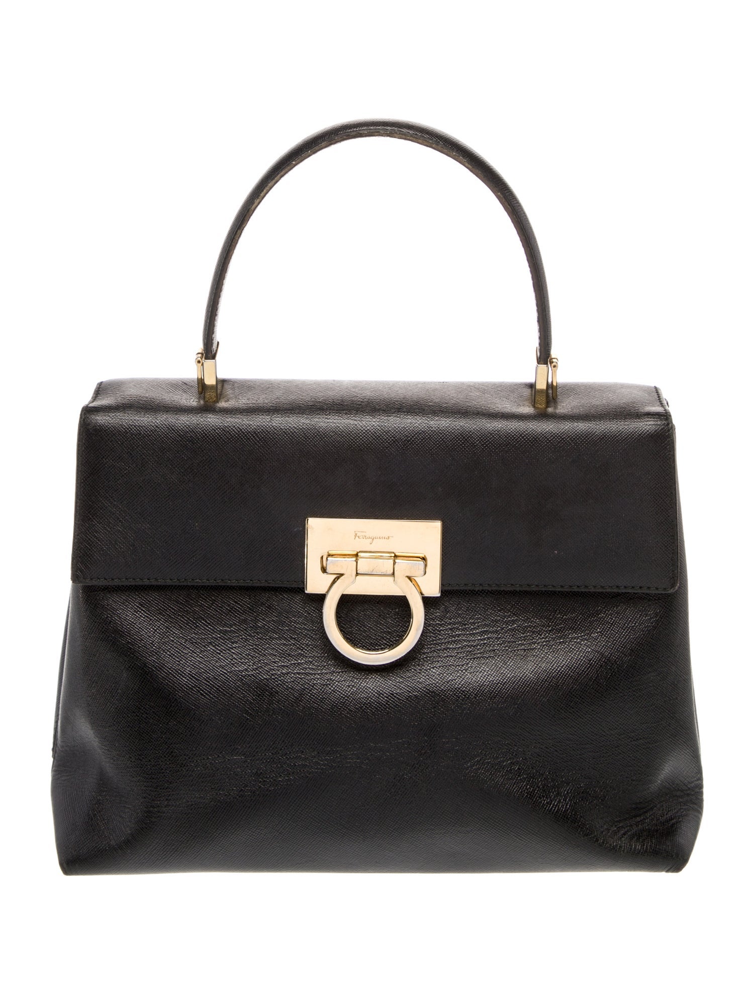 Salvatore Ferragamo Gancini Top Handle Bag Vintage