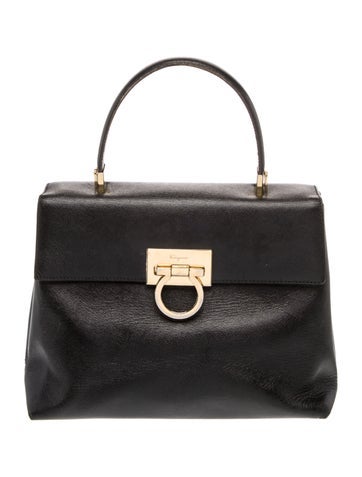 Salvatore Ferragamo Handle Bags Gancini Top Bag Vintage