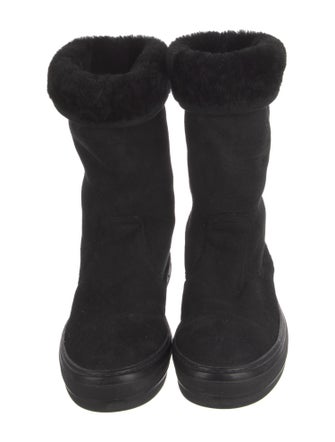 Salvatore Ferragamo Suede Snow Boots