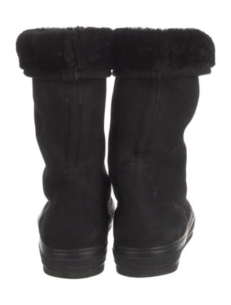 Salvatore Ferragamo Suede Snow Boots