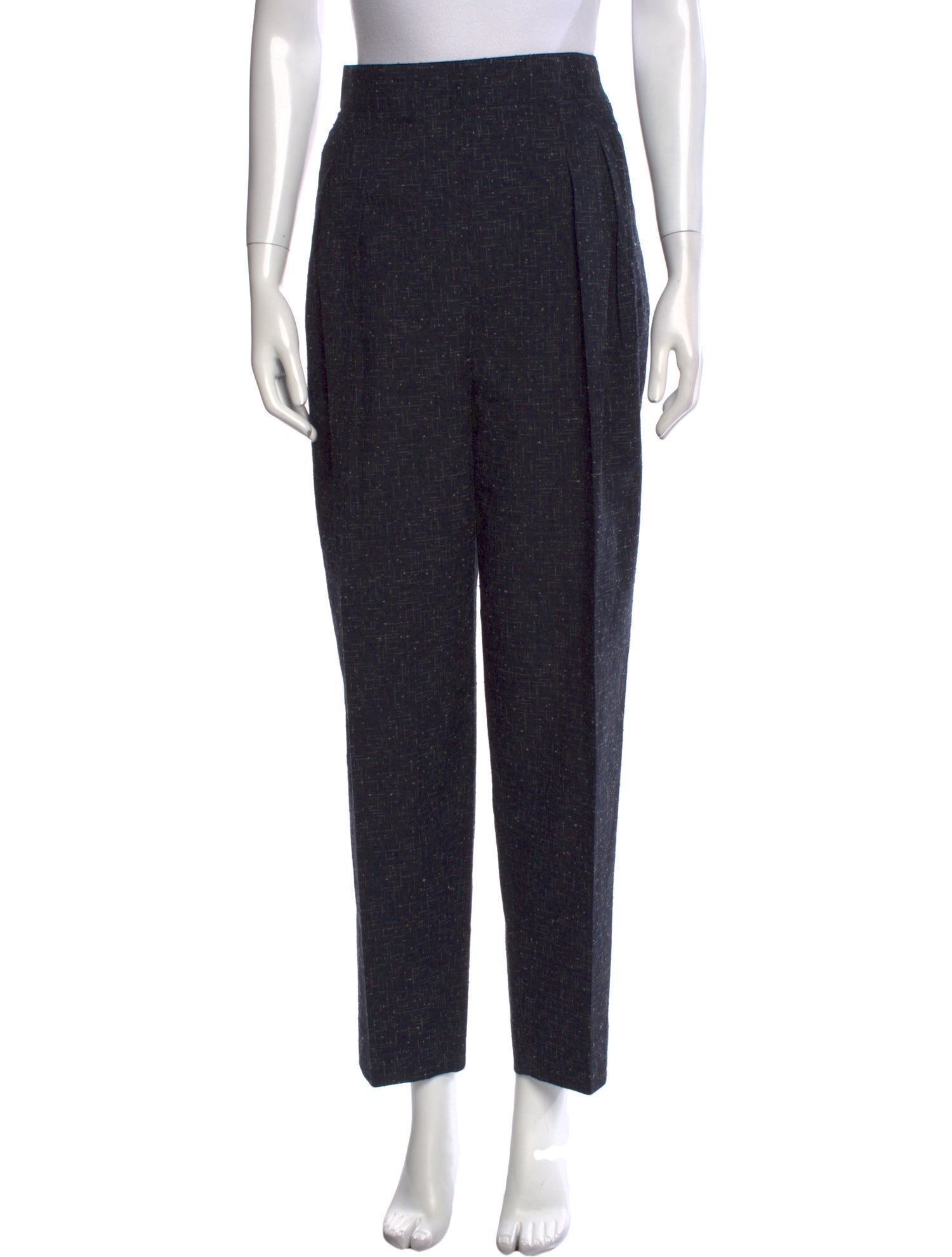 Salvatore Ferragamo Virgin Wool Straight Leg Pants