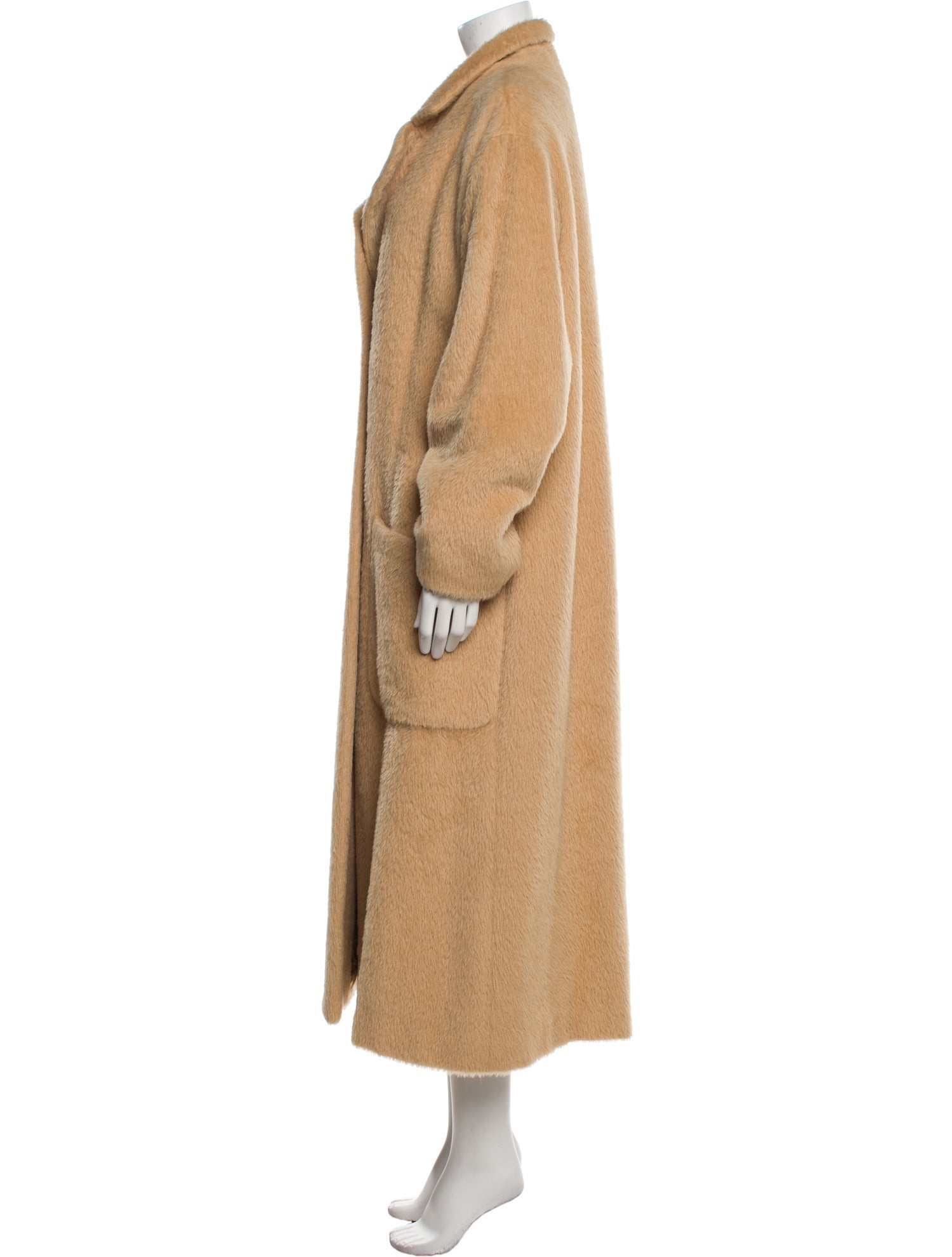 Salvatore Ferragamo Alpaca Faux Fur Coat