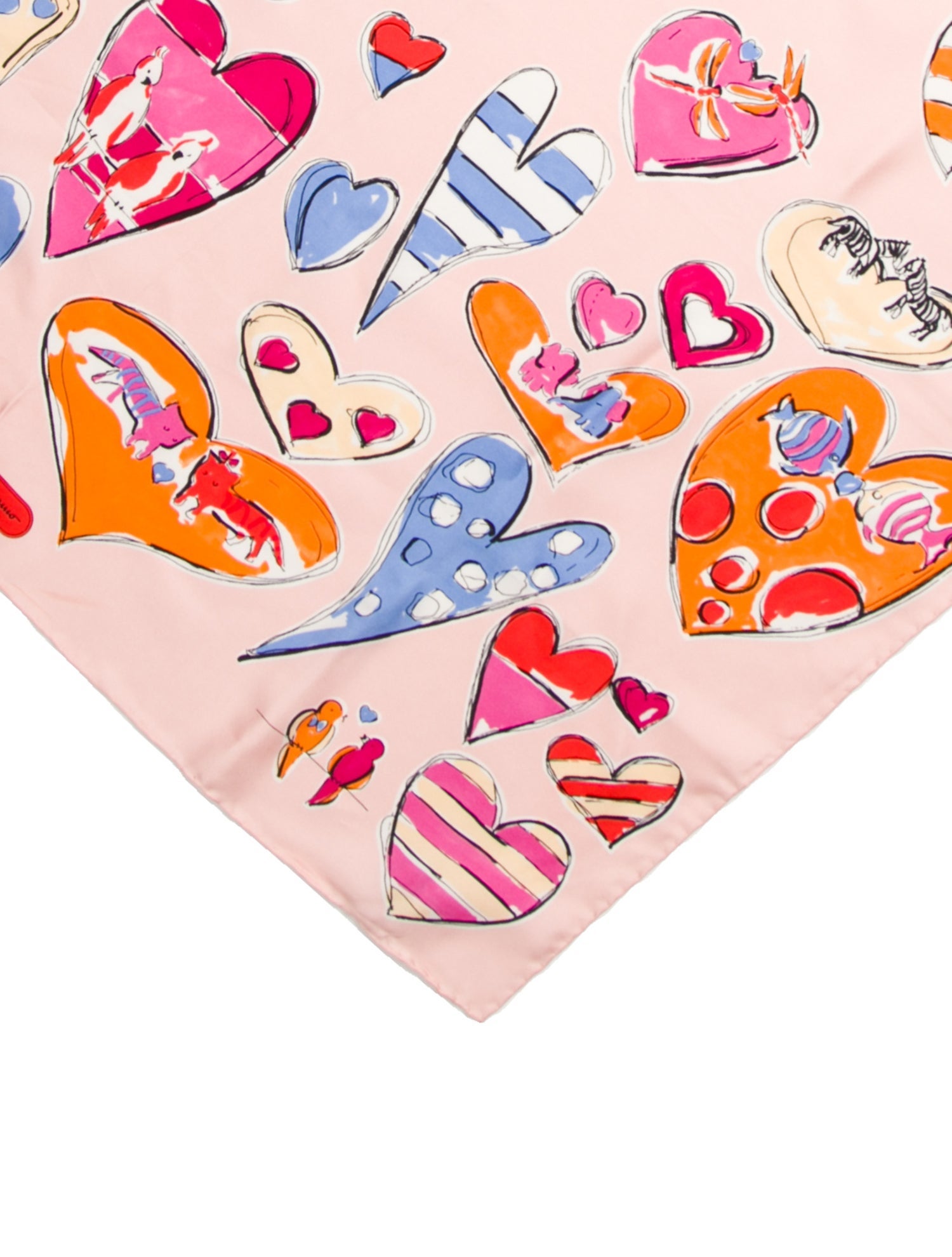 Salvatore Ferragamo Silk Iridescent Silk Scarf