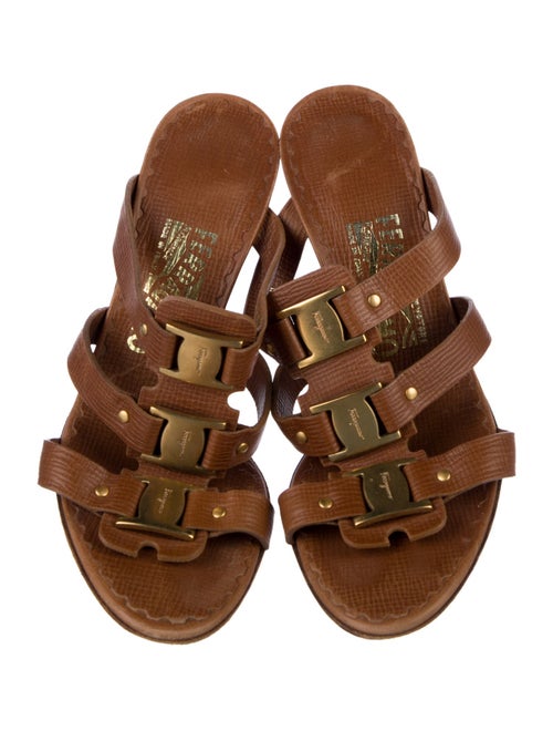 Salvatore Ferragamo Leather Slides