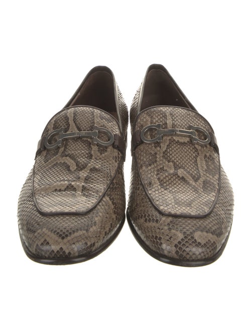 Salvatore Ferragamo Python Animal Print Loafers