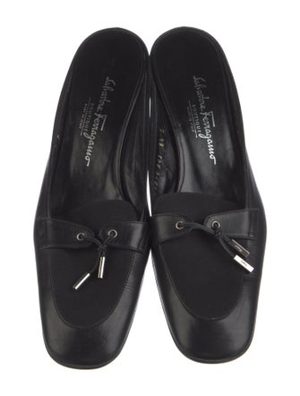 Salvatore Ferragamo Horsebit Accent Leather Mules