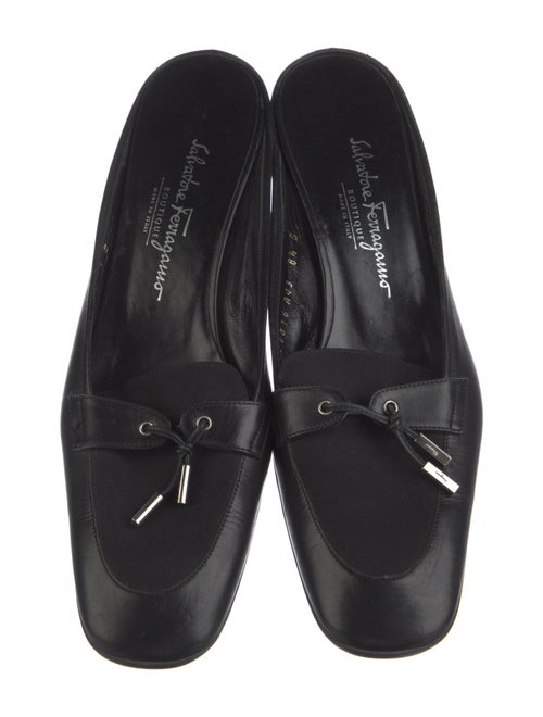 Salvatore Ferragamo Horsebit Accent Leather Mules