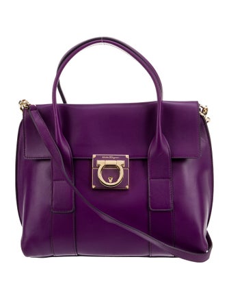Salvatore Ferragamo Leather Top Handle Bag