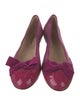 Salvatore Ferragamo Vara Bow Accent Patent Leather Ballet Flats