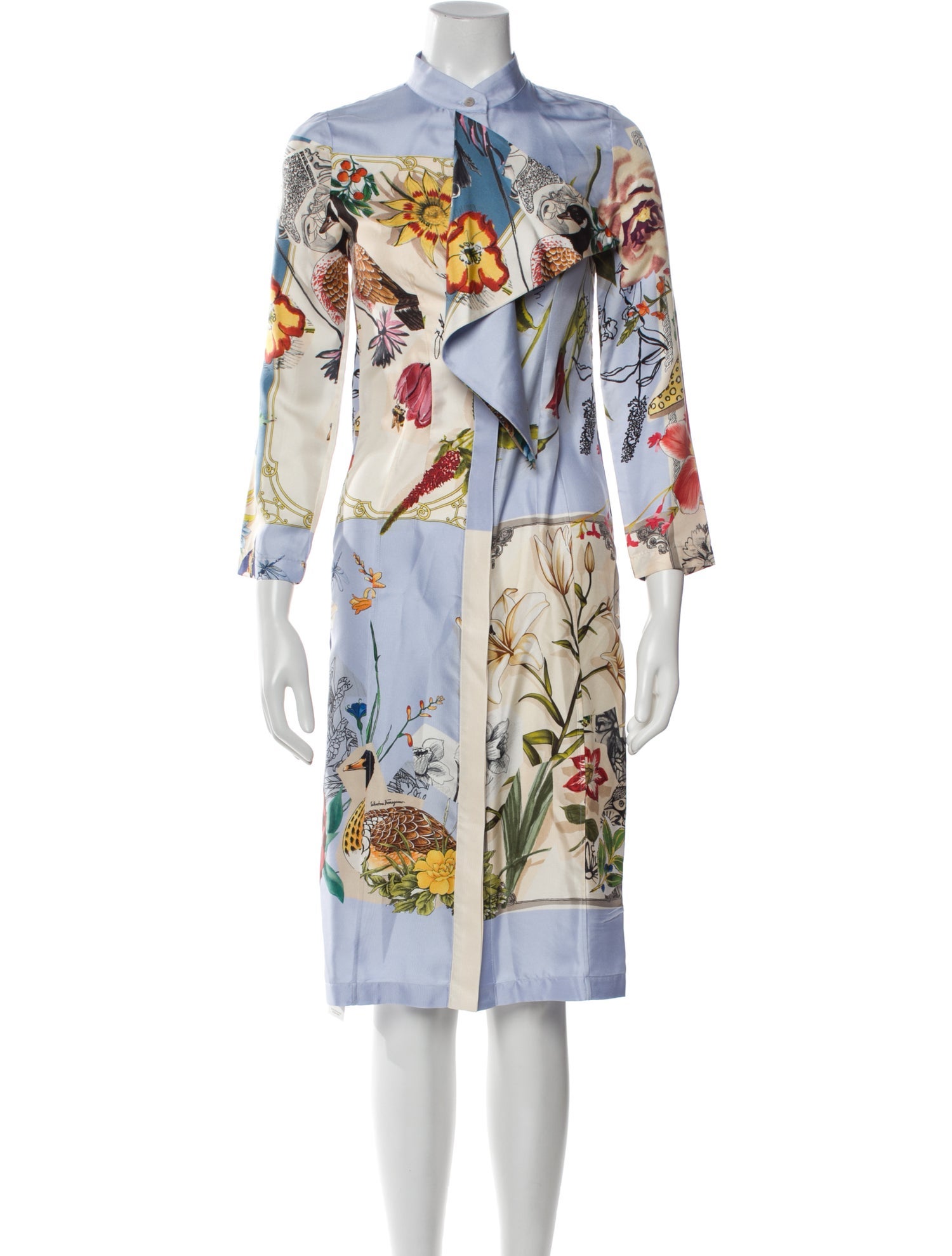 Salvatore Ferragamo Silk Knee-Length Dress