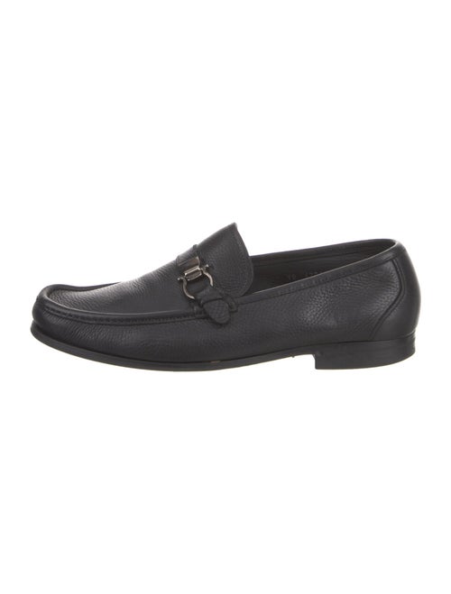 Salvatore Ferragamo Leather Monk Straps