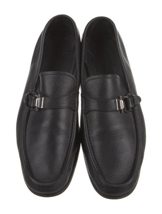 Salvatore Ferragamo Leather Monk Straps