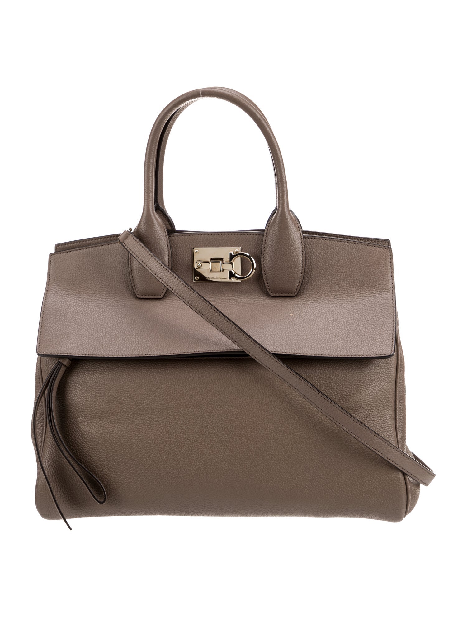 Salvatore Ferragamo Leather Top Handle Bag