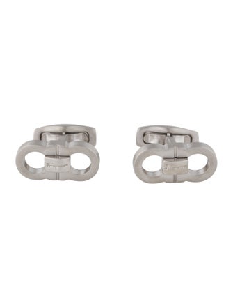 Salvatore Ferragamo Double Gancini Cufflinks