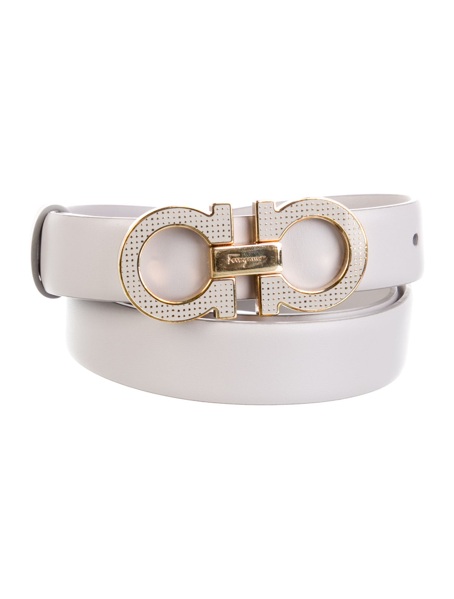 Salvatore Ferragamo Skinny Leather Belt
