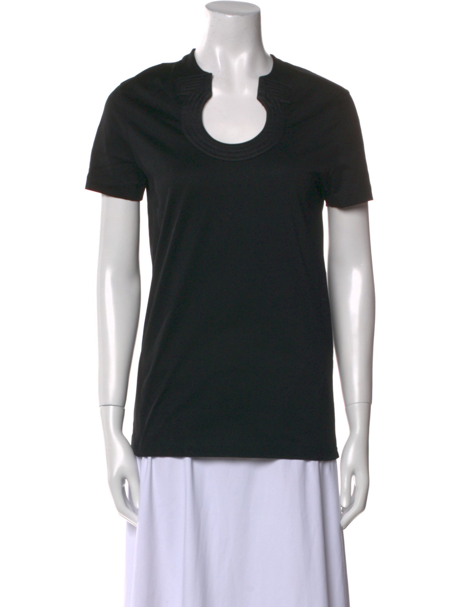 Salvatore Ferragamo Scoop Neck Short Sleeve T-Shirt