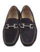 Salvatore Ferragamo Gancini Logo Suede Moccasins