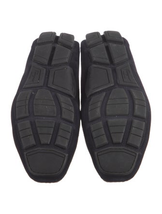Salvatore Ferragamo Gancini Logo Suede Moccasins