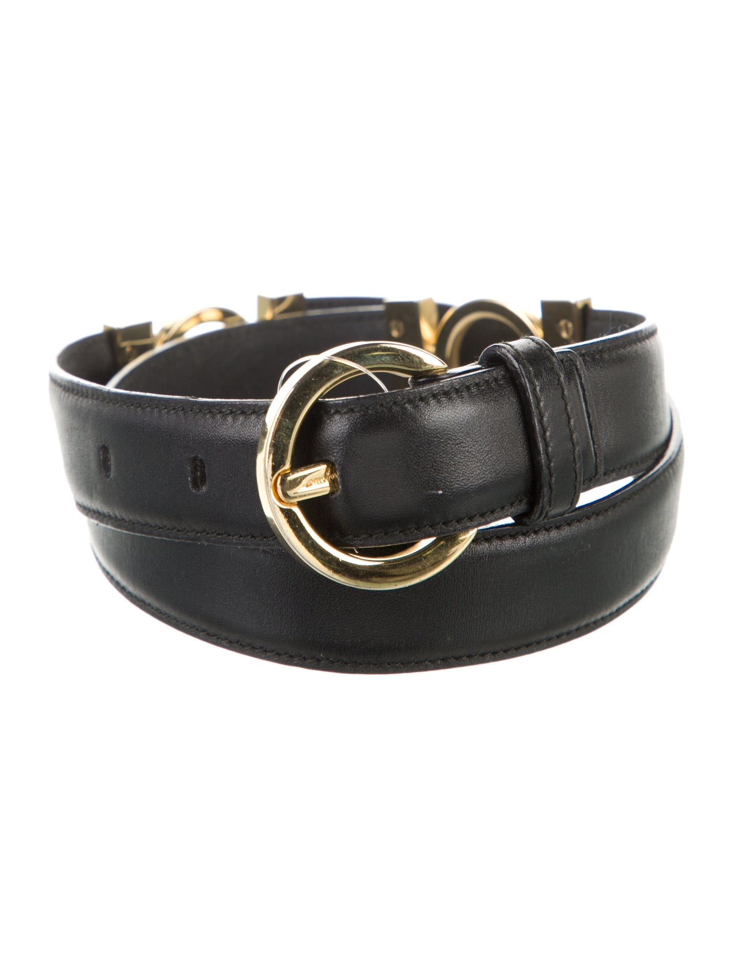 Salvatore Ferragamo Skinny Leather Belt