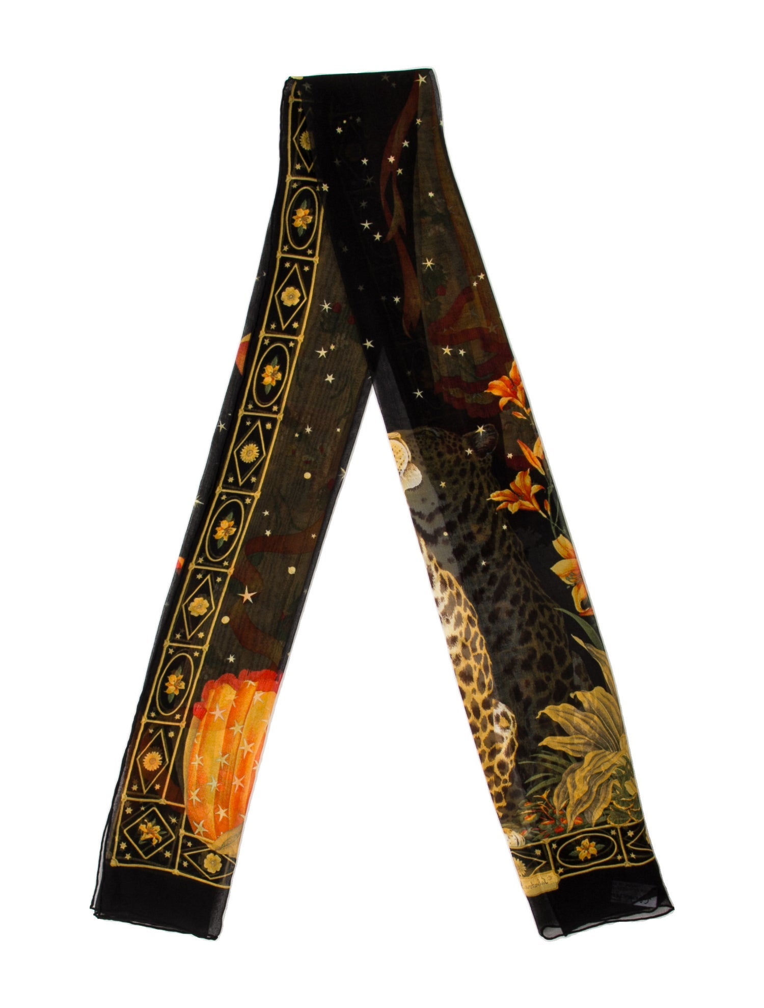 Salvatore Ferragamo Silk Printed Scarf