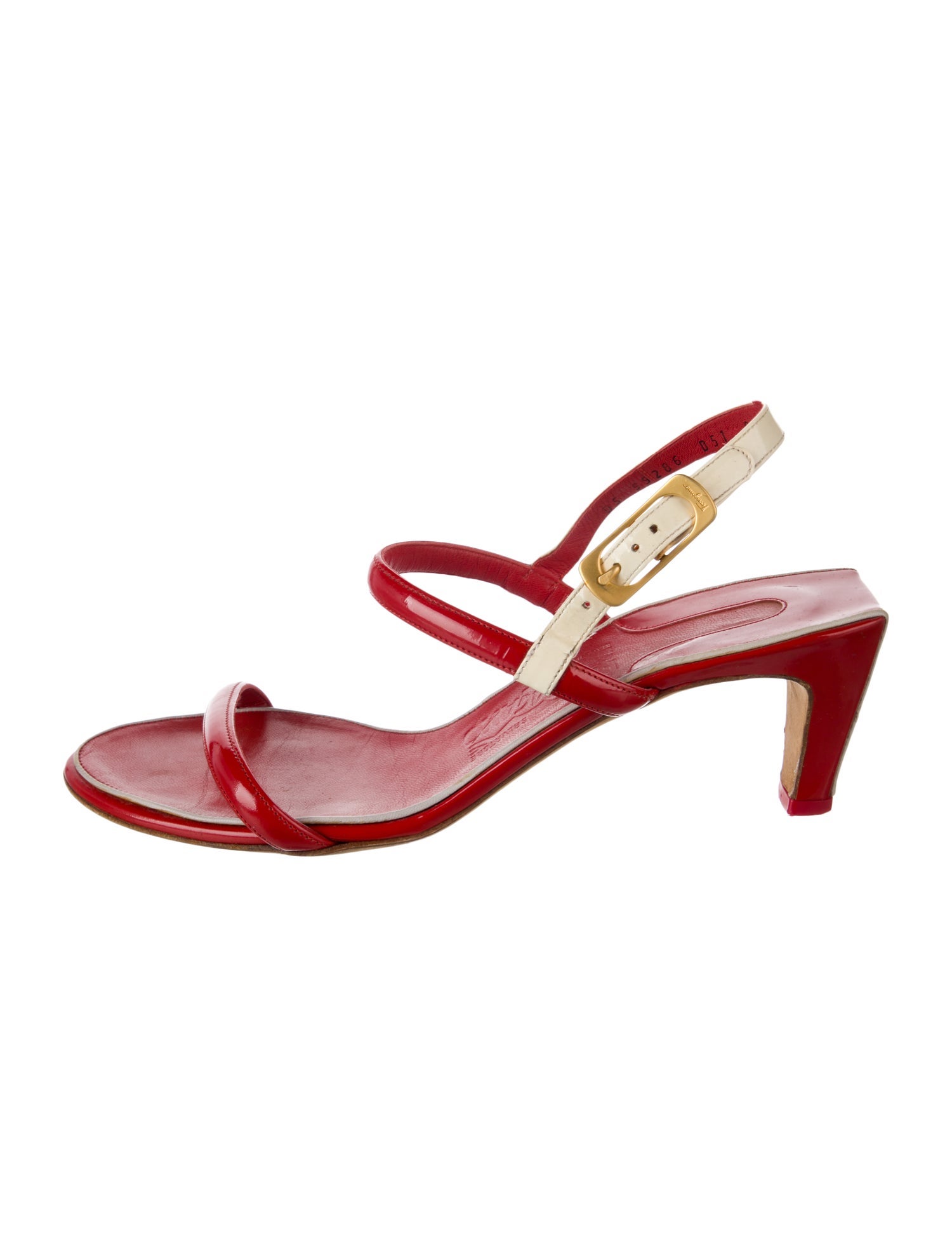 Salvatore Ferragamo Patent Leather Slingback Sandals