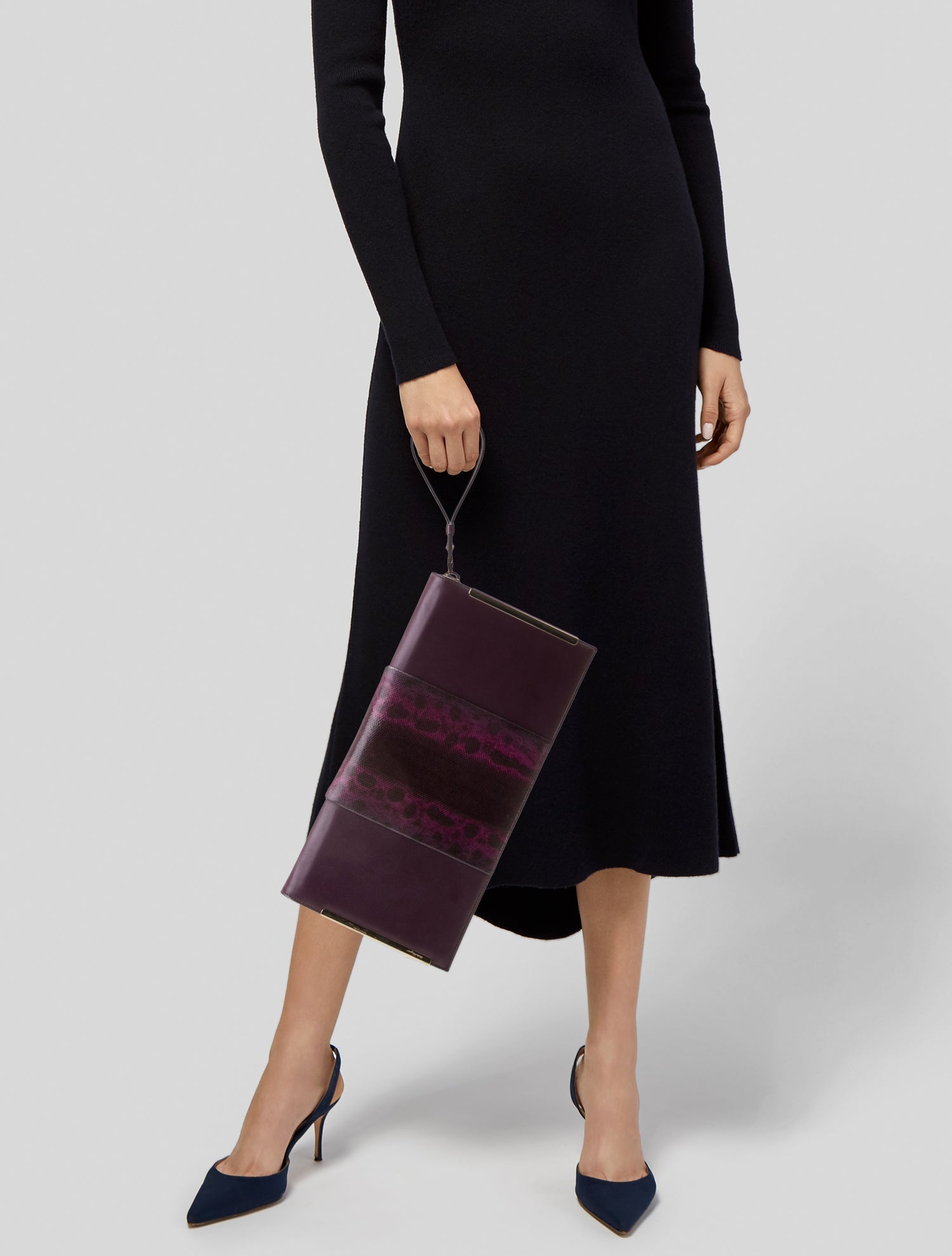 Salvatore Ferragamo Leather Clutch