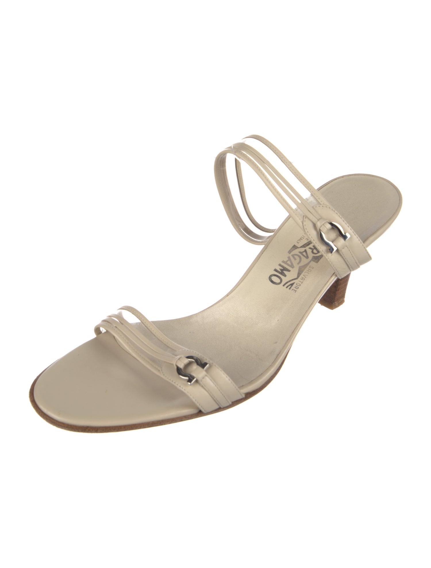 Salvatore Ferragamo Leather Slides