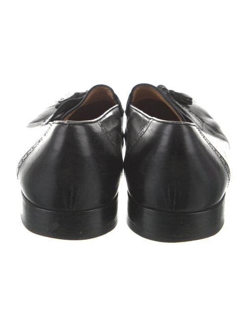 Salvatore Ferragamo Leather Tassel Accents Espadrilles