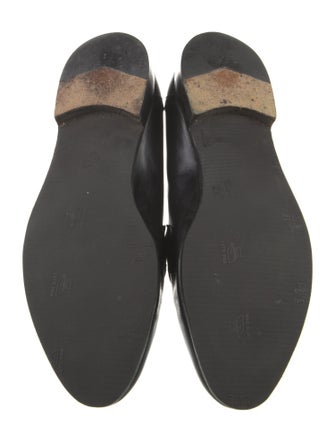 Salvatore Ferragamo Leather Tassel Accents Espadrilles