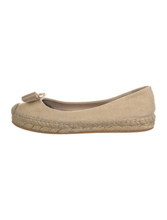 Salvatore Ferragamo Vara Bow Accent Canvas Espadrilles