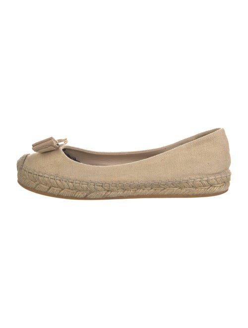 Salvatore Ferragamo Vara Bow Accent Canvas Espadrilles