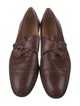 Salvatore Ferragamo Leather Monk Straps