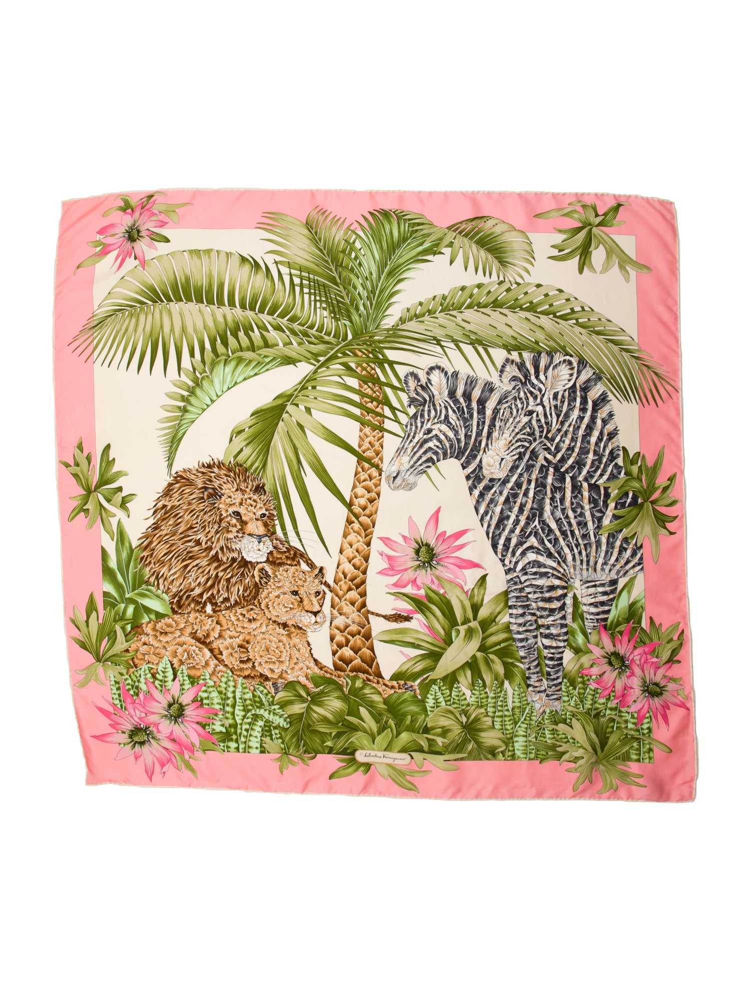 Salvatore Ferragamo Silk Printed Scarf