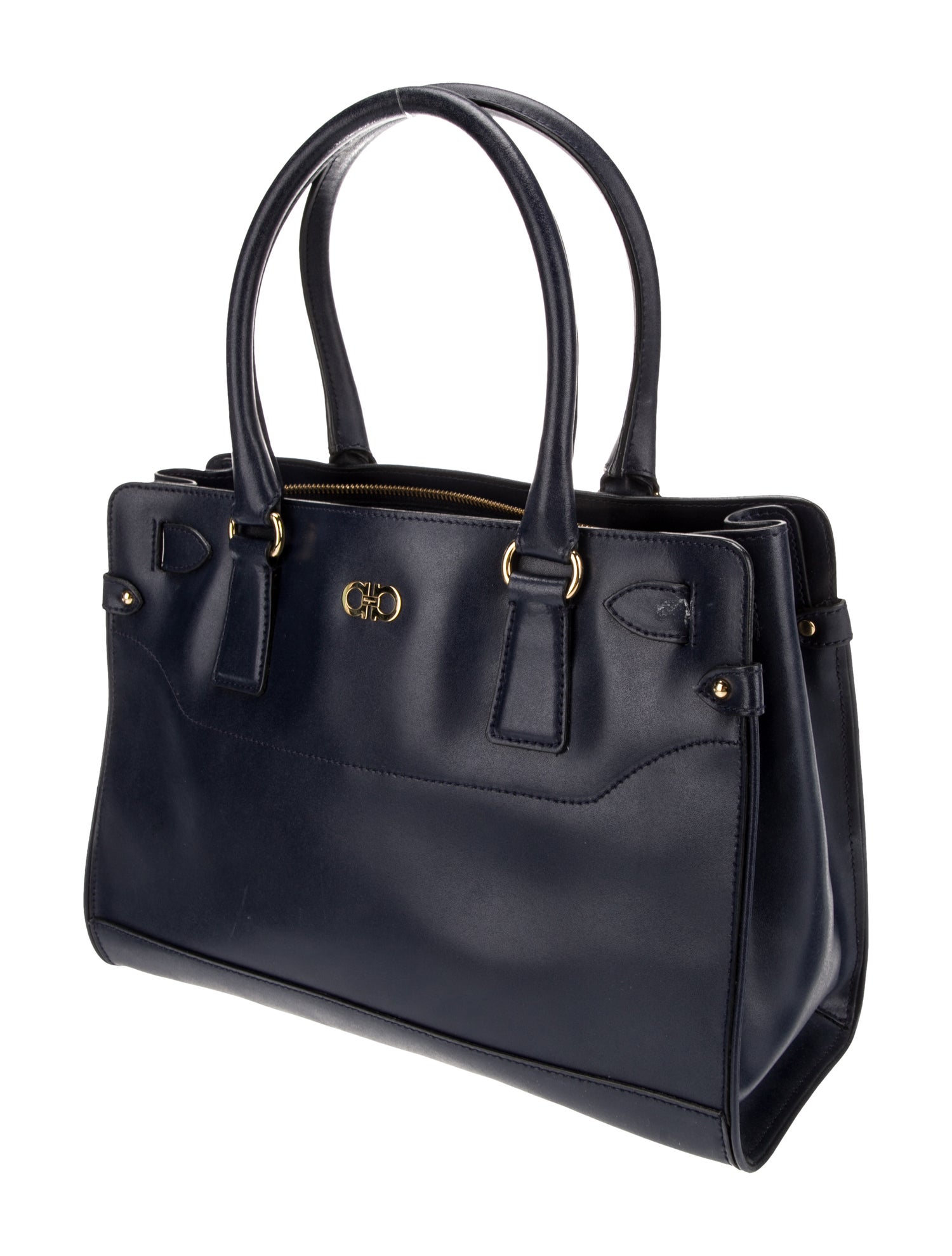 Salvatore Ferragamo Gancini Top Handle Bag