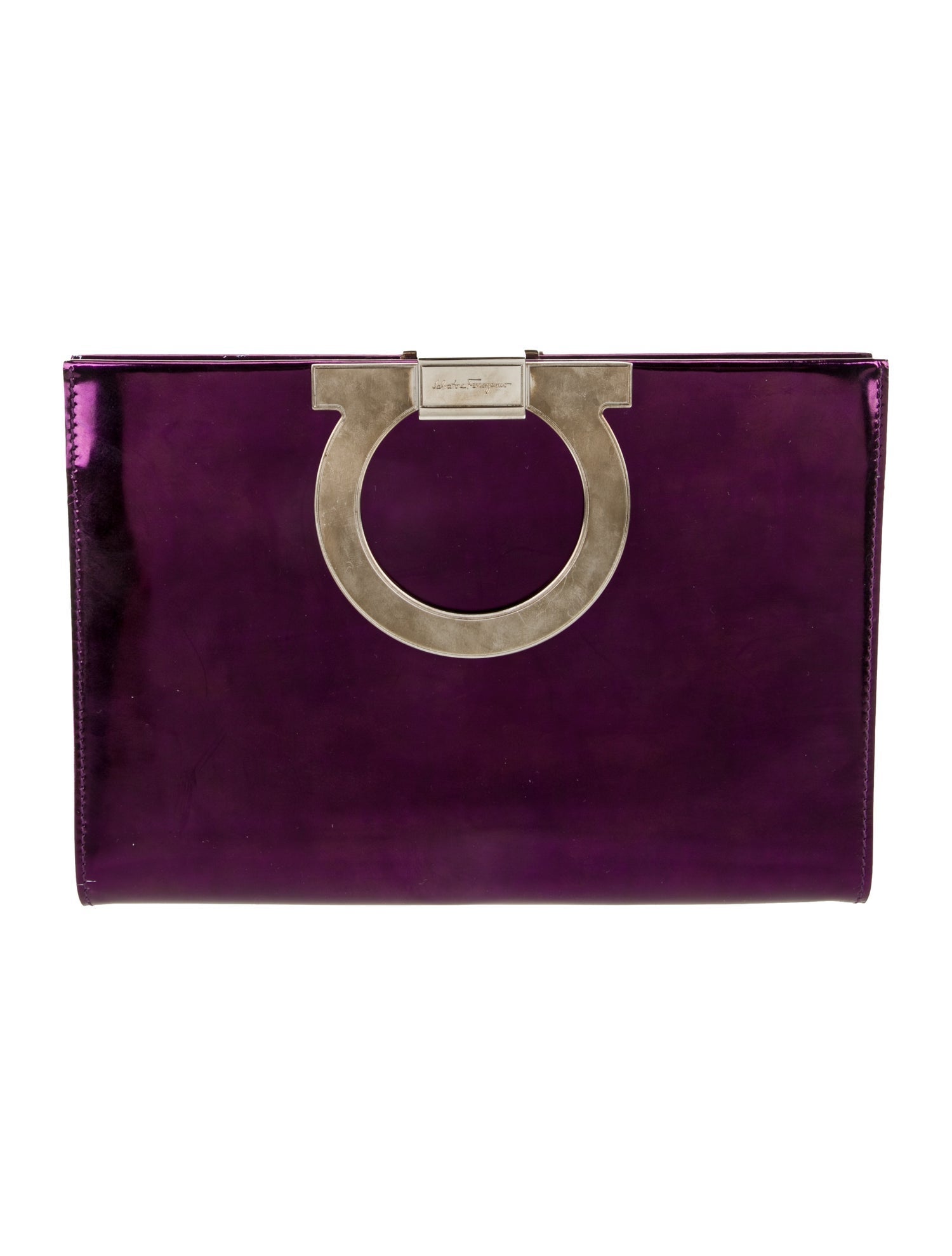 Salvatore Ferragamo Patent Leather Portfolio