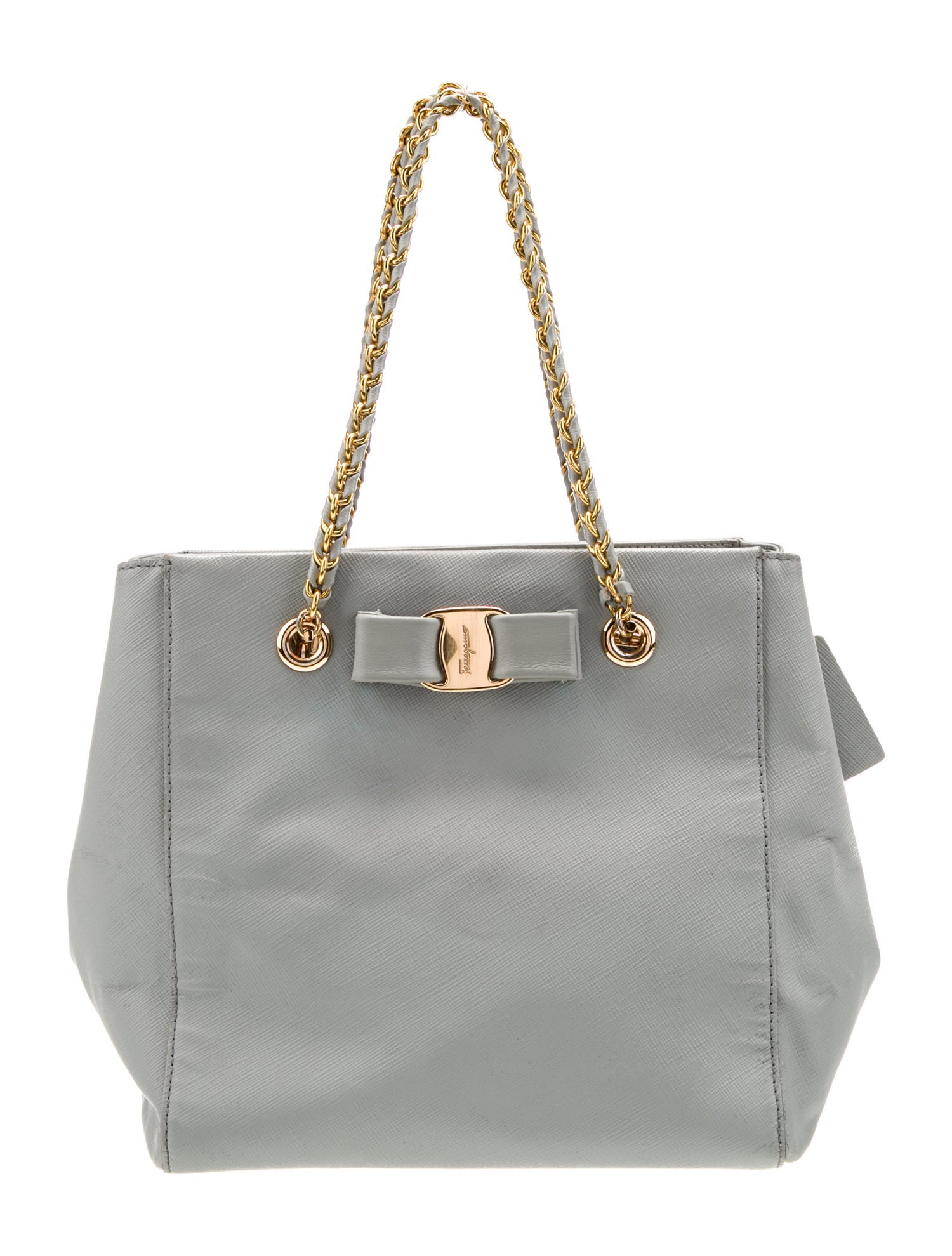 Salvatore Ferragamo Saffiano Leather Top Handle Bag