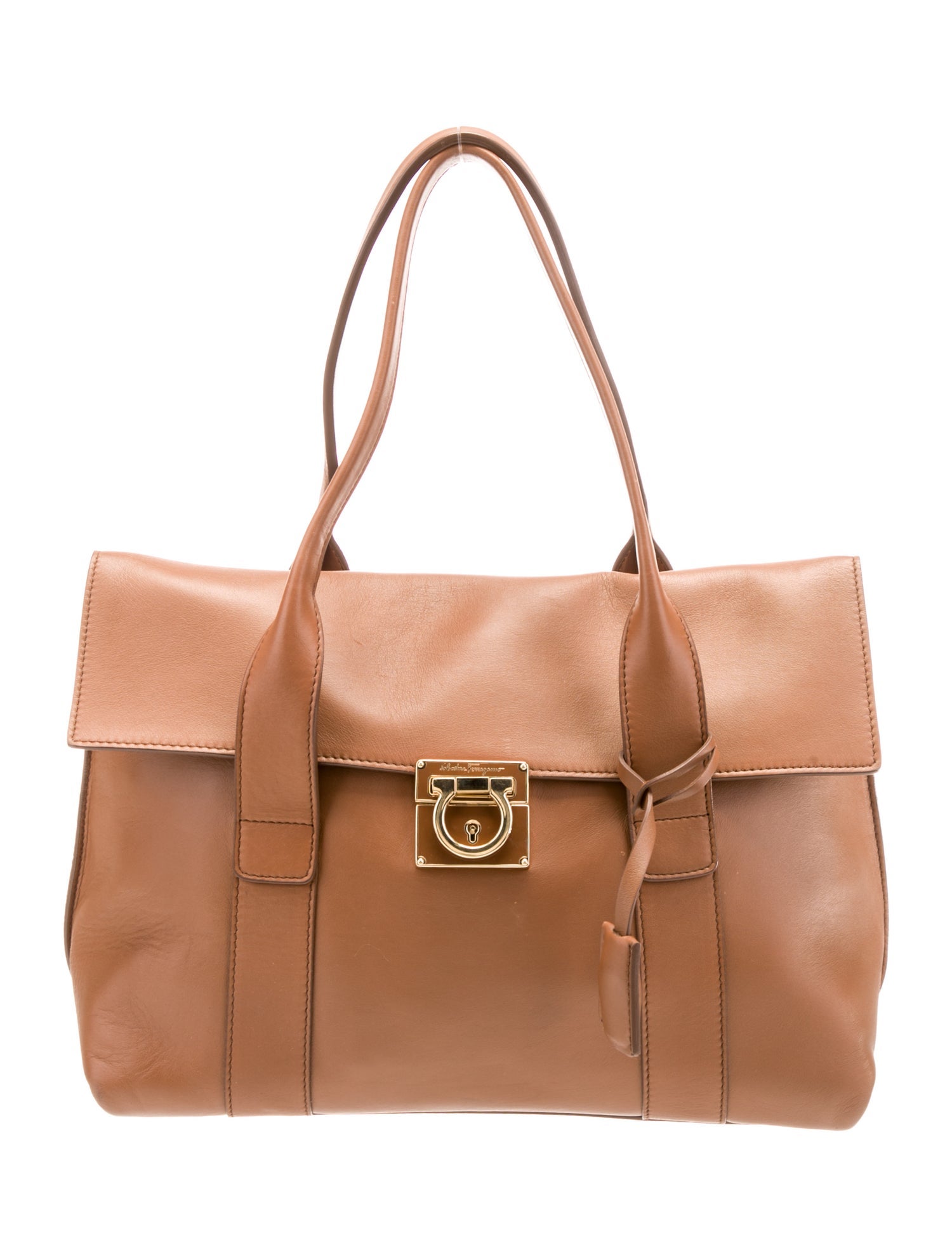 Salvatore Ferragamo Leather Top Handle Bag