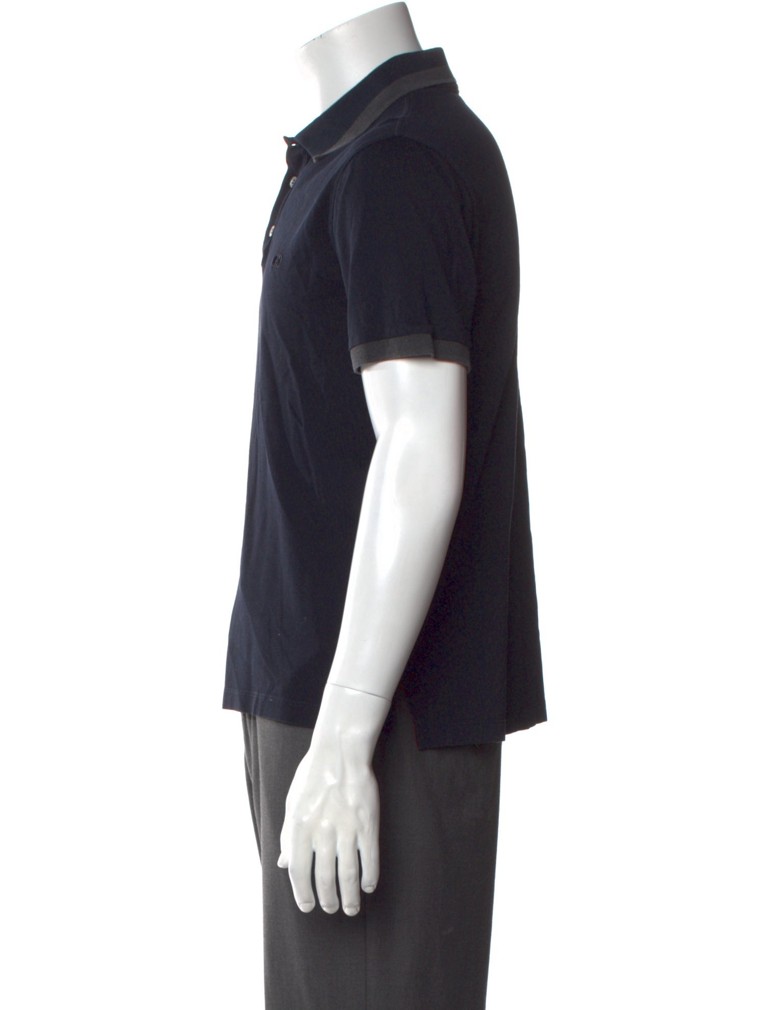 Salvatore Ferragamo Collar Short Sleeve Polo Shirt