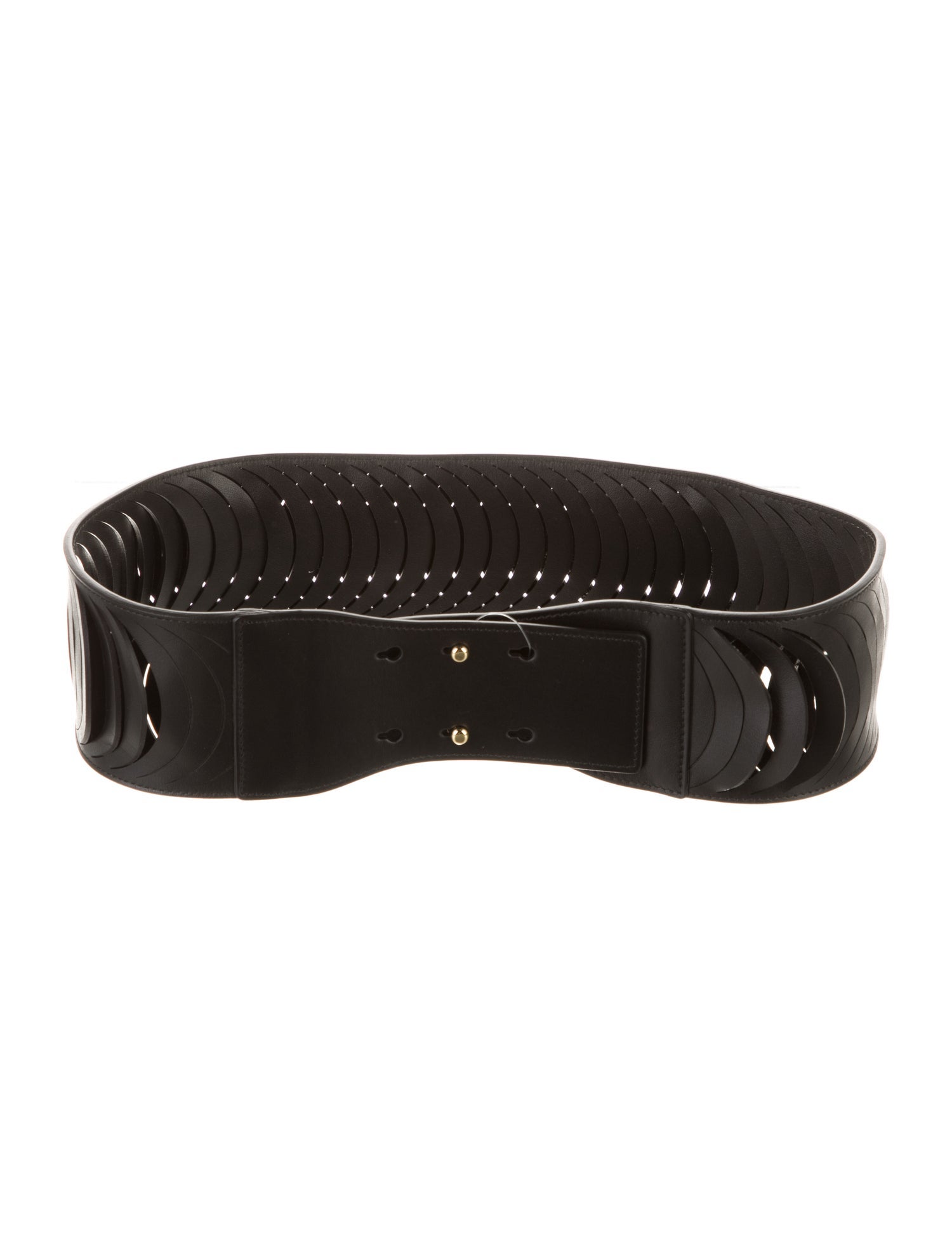 Salvatore Ferragamo Wide Leather Waist Belt